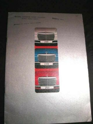 Vintage Car Sales Brochure Mercedes - Benz 1974 Models 200 230 250 Swedish Text