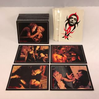 The Crow 2: City Of Angels 1996 Complete Card Set W/ Tattoos Brandon Lee Movie