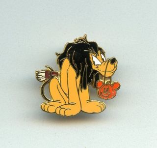 Jds Japan Disney Store Halloween Pluto As Villain Scar From The Lion King Pin