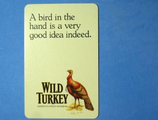 Wild Turkey Bourbon Single Swap Playing Card Joker - 1 Card