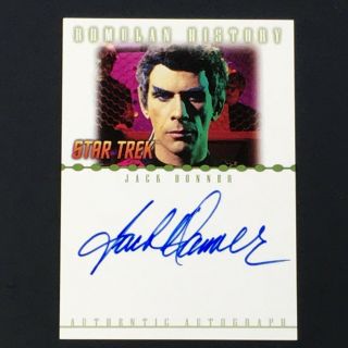 Star Trek Nemesis Rittenhouse 2002 Romulan Autograph Card Ra6 Jack Donner