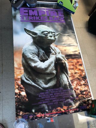 Star Wars Poster 1997 Pizza Hut The Empire Strikes Back Yoda