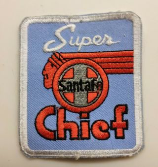 Santa Fe Chief Railroad - Vintage Embroidered Souvenir Patch
