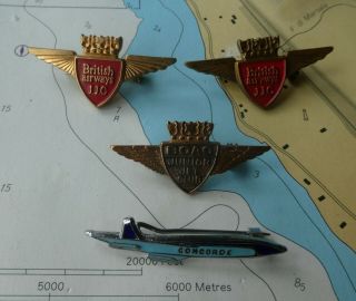 3 Junior Jet & Concorde Aeronautica Airline Memorabilia Badges Car Boot