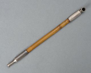 Edo - Meiji Kiseru Pipe Antique Japanese Smoking Tool For Samurai,  Bamboo Silver
