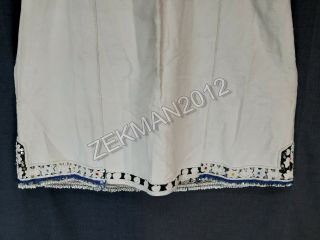 Antique Textile Festive Folk Balkan Macedonian Cotton Women ' s Shirt From Prilep 2