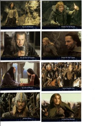 Topps 2003 Lord Of The Rings Lotr Return Of The King Preview Cards 9 Card Set