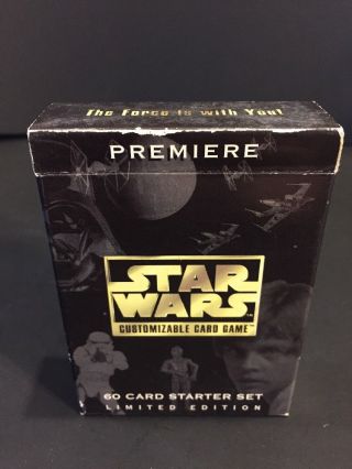 Star Wars Premiere Customizable Card Game Limited Edition 60 Card Starter Set