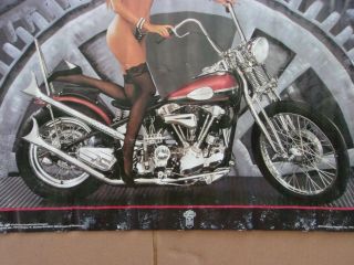 Harley Davidson 1937 Knucklehead Chopper Poster 33 