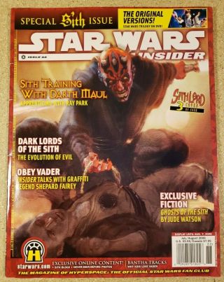 Star Wars Insider 88 C Special Sith Edition Darth Maul Rare Cover 3/4 2006