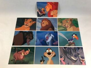 The Lion King 1 Disney Skybox Complete Foil Embossed Chase Card Set,  Promo S1