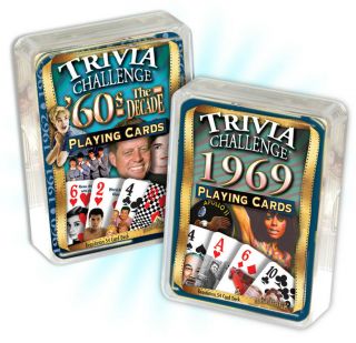 Flickback 1969 Trivia Playing Cards & 1960 