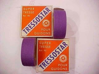 ✔tressostar Cloth Bar Tape Purple ✔2 Rolls Colnago Masi Hetchins Cinelli Eroica