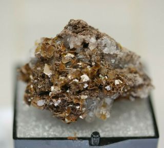 Wulfenite W/ Calcite,  Total Wreck Mine,  Arizona Tn47