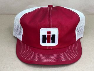 Vintage Case Ih Mesh Trucker Hat Snapback Cap Patch