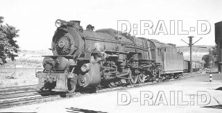 9d995 1940s/50s Rp/negative Pennsylvania Railroad 2 - 10 - 0 Locomotive 4578