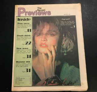 1985 May 31 Nj Record Newspaper Madonna Queen Of Pop Or Pop Tart? Pgs 1 - 36