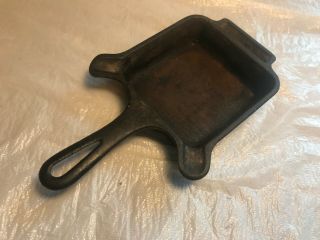 Vintage Griswold Cast Iron Square Ashtray with Matchbook Holder 770 3