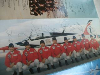 Vintage US Air Force Thunderbirds 1979 Autographed Program - Signed by 8 Pilots 3
