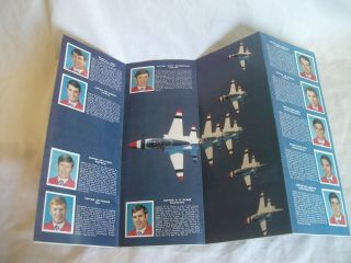 Vintage US Air Force Thunderbirds 1979 Autographed Program - Signed by 8 Pilots 4