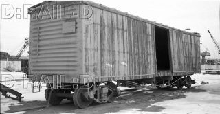 9d904 1950s Rp/negative C&s Colorado & Southern Railroad Boxcar 99710 Condemned