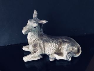 Grandeur Noel Resting Donkey 5”h Nativity Replacement Christmas Figure Porcelain