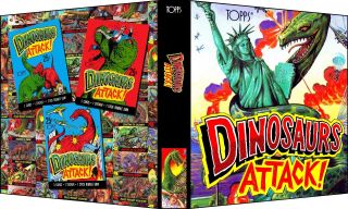 Dinosaurs Attack Custom 3 - Ring Binder For Topps 1988 Trading Cards
