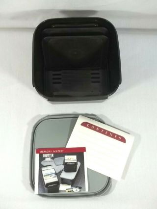 Tupperware Memory Mates Shutter Photo Box Modular Mates 1620 Black Gray Seal