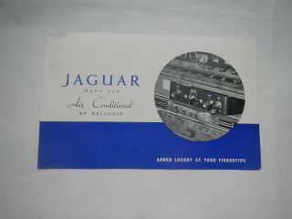 Jaguar Delanair Air Conditiioning Brochure For Mark 10