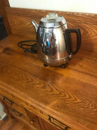 Vintage GE General Electric 8 Cup Automatic Percolator 13P30 Great 7