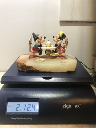 1998 Ron Lee Mickey & Minnie Ice Cream Parlor Figurine 357/ 1500 Mm1210