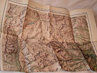 Vintage Dept Of Interior Geological Survey Map Rocky Mt Nat 