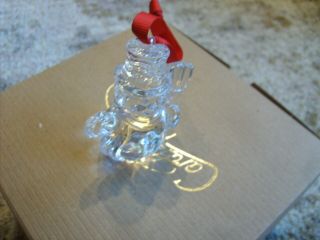 Waterford Crystal Snowman Ornament