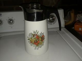 CORNING WARE 9 CUP COFFEE POT STOVE TOP SPICE OF LIFE P149 2
