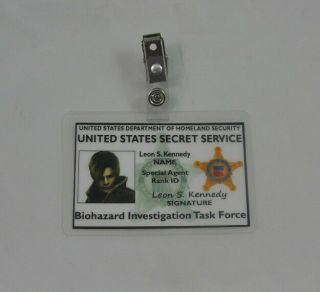 Resident Evil Id Badge - Biohazard Investigation Task Force Leon S Kennedy