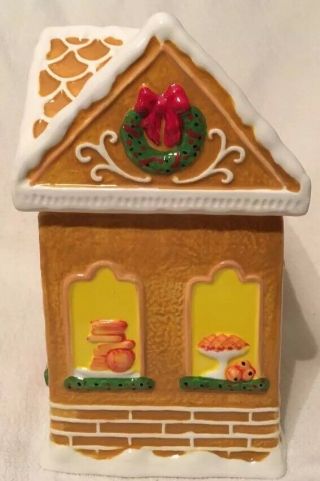 Cheryl ' s Gingerbread House cookie jar 2