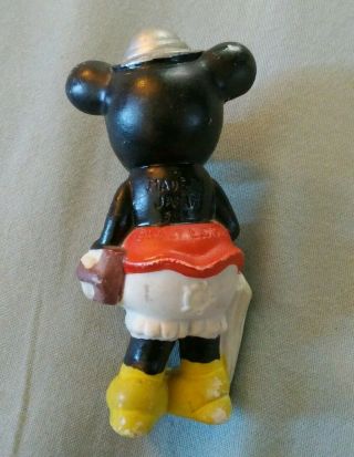 Vintage antique 1930 ' s Disney Mickey mouse Minnie mouse bisque figurines 6