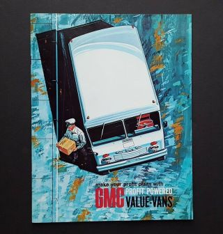 1964 Gmc Delivery Value Van Car Sales Brochure P 1000 1500 2500 3500