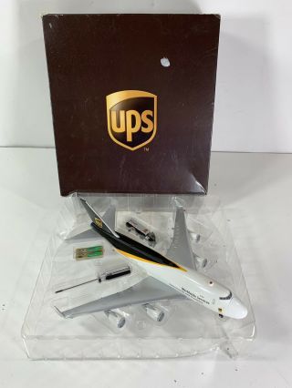 Ups 100th Anniversary Freight Airplane Model Toy Lights & Sound W Delivery Truck