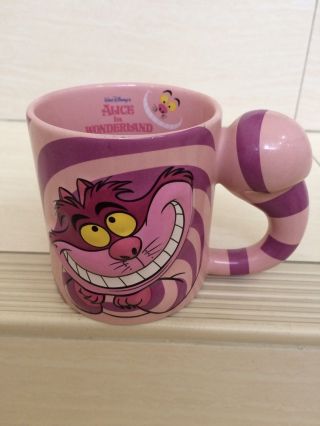 Tokyo Disneyland Cheshire Cat Coffee Cup Mug From Alice In Wonderland.  Rare