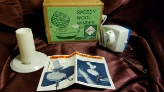 Vintage Speedy Wool Winder Made In Japan With Instructions Complete Ships Fast