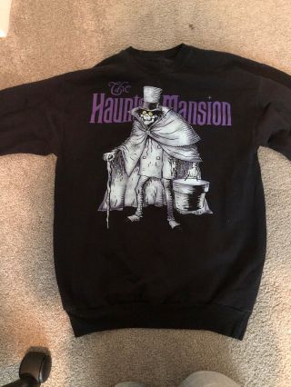 Disneyland Haunted Mansion Hatbox Ghost Sweatshirt Size Small - Wore Only Twice