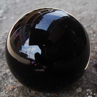 80MM,  Stand Natural Black Obsidian Sphere Large Crystal Ball Healing Stone 2