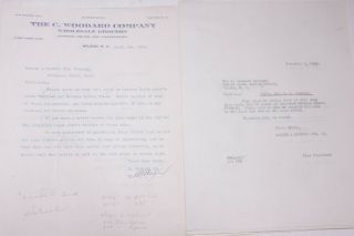 1934 Lamson Goodnow The C Woodard Co Wilson Nc Letter Ephemera P752j