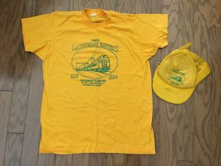 1984 Lackawanna Electrics Railroad Retirement T - Shirt & Hat Maplewood Jersey