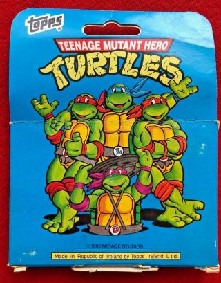 Topps Teenage Mutant Hero Turtles Collector Cards Tmnt 1990 66 Card Complete Set