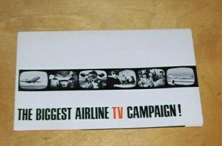British United Airways One - Eleven Jets Television Advertising Campaign Brochure