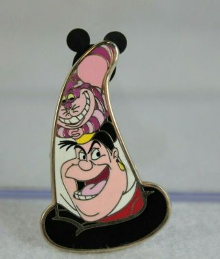 Disney Wdi Sorcerer Hat Characters Le 250 Pin Cheshire Cat Queen Of Hearts Alice