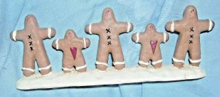 Primitive Country Gingerbread Boy Man Resin Christmas Cookie Decoration Cookie