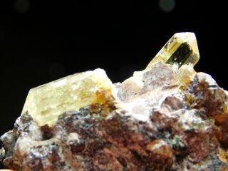 Six 100 Natural Translucent Apatite Crystals In Matrix Mexico 111gr E